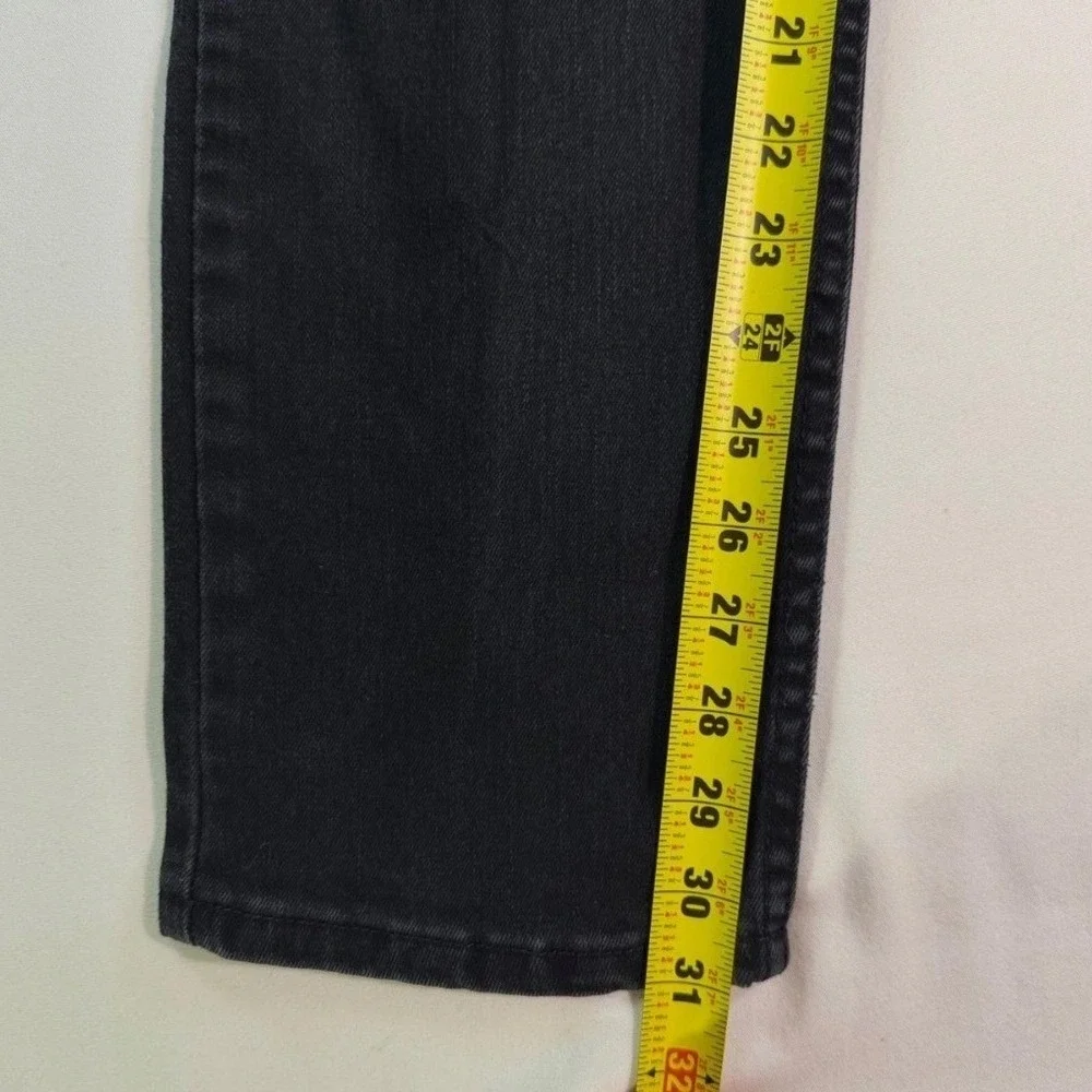 Levis 502 Regular Taper Jeans Mens 33x31 Faded Black‎ Denim Stretch Pants